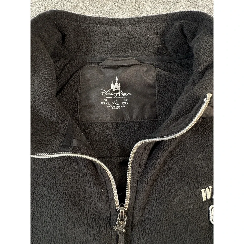 Disney Parks Walt Disney World 1971 Mickey Men's XXL Black Fleece Jacket